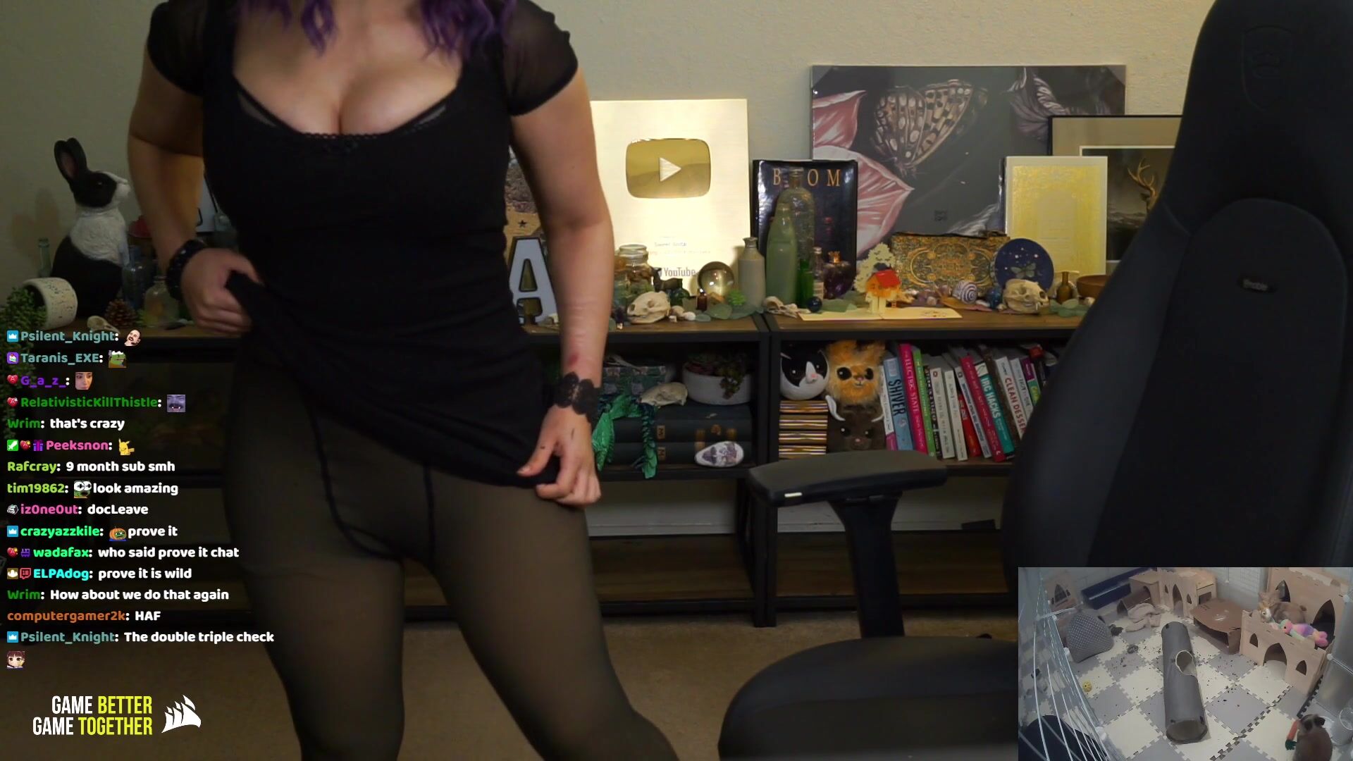 Sweet Anita Big Tits Goth Outfit Tight Spandex Tease Twitch Clip Thothub